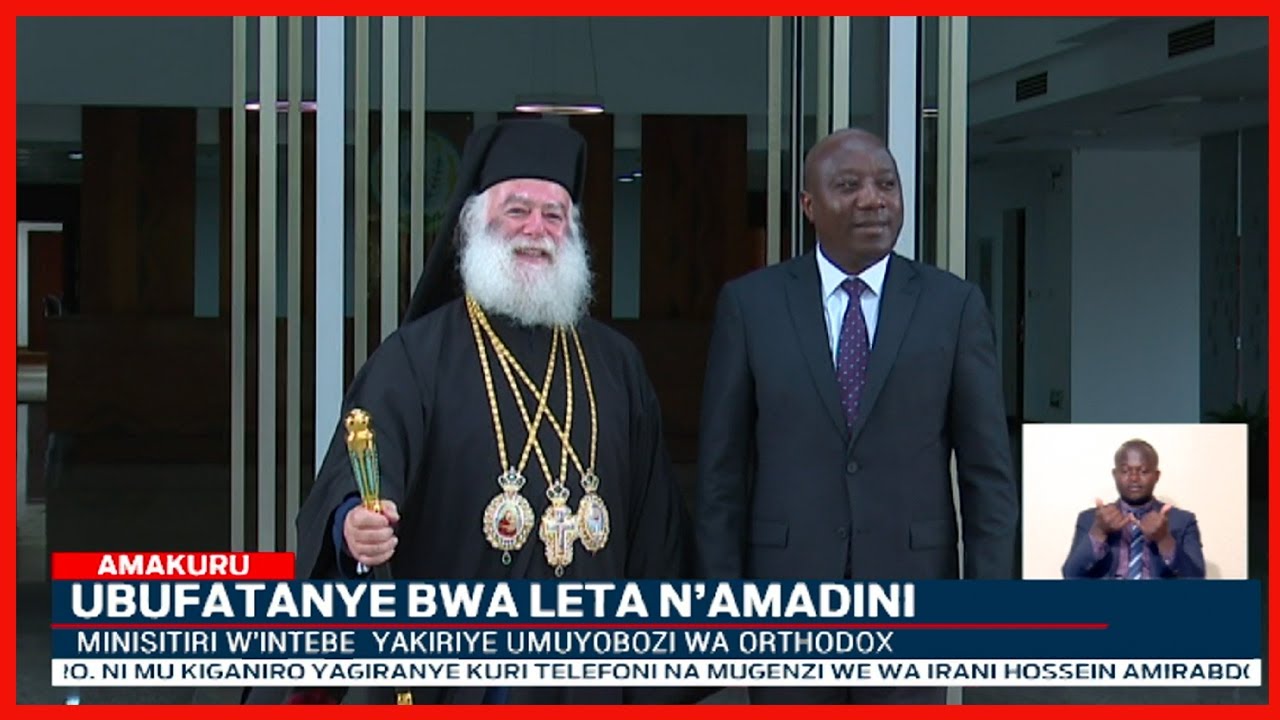 Papa wa Orthodox yabonanye na Minisitiri w'Intebe