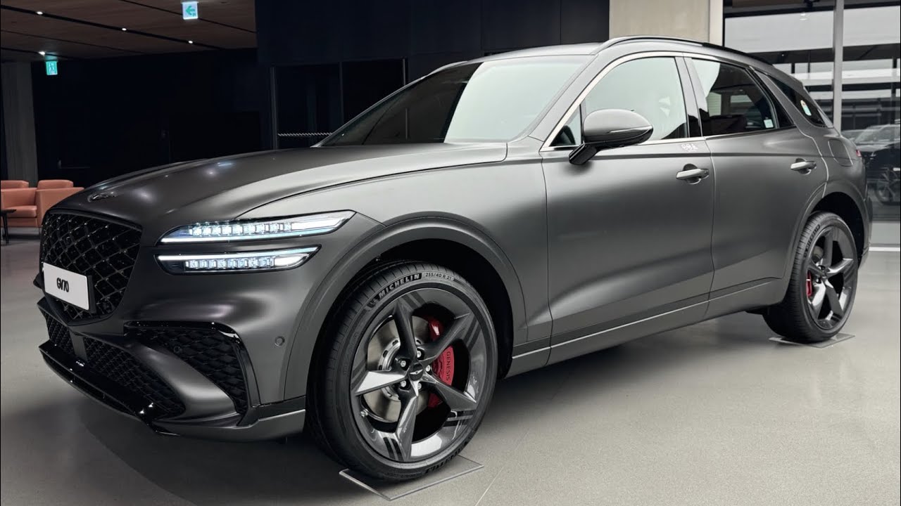 [4K] 2026 Genesis GV70 F/L Sport Package "Makalu Gray Matte / Sevilla Red" Walkaround Review
