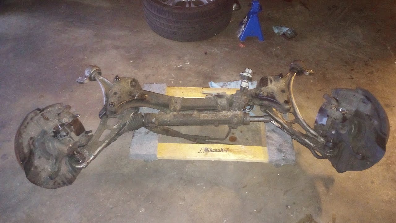 E46 Remove the front subframe. This is not a how to. CONTROL ARMS WON'T COME OUT. Issues!!!