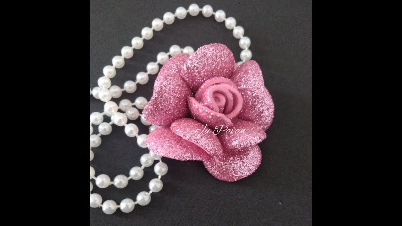 Flor de EVA glitter Fácil