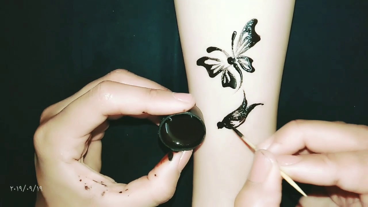 طريقه رسم الفراشة والحمامات بأنواعها ✨✨✨