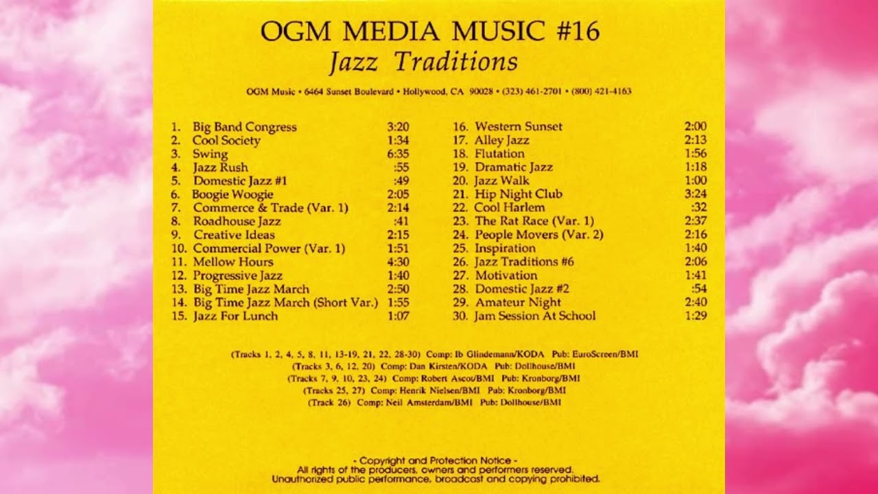 OGM Media Music 16 - PRO MED 16 - Jazz Traditions