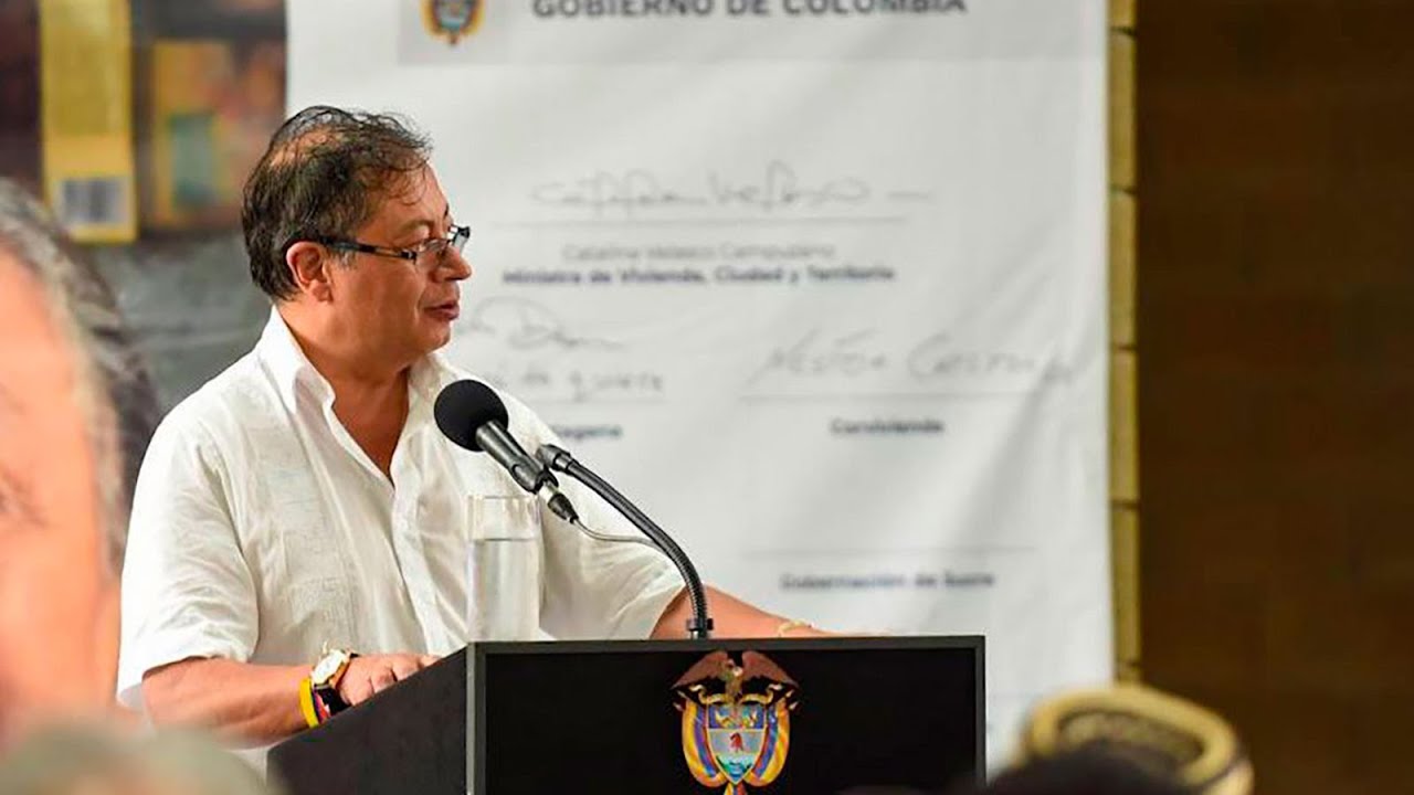 Presidente Petro en el lanzamiento del programa de mejoramientos de vivienda ‘Cambia mi casa’