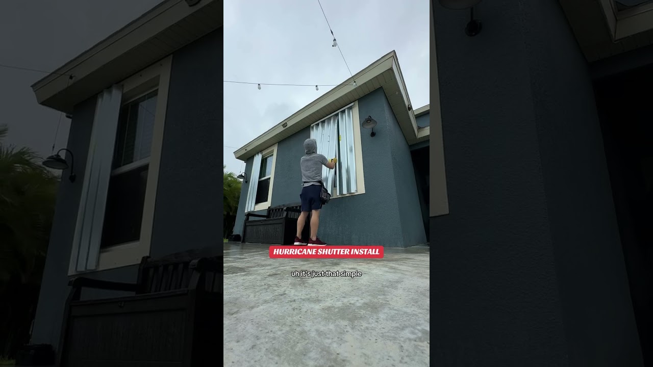 Simple Hurricane Shutter install