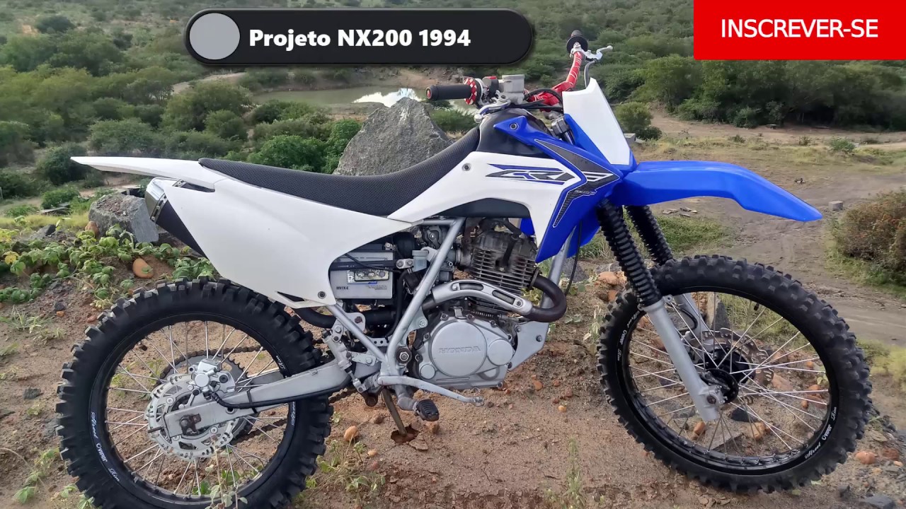 Reforma Honda NX / XR200 com freio a disco traseiro e kit crf230 2015