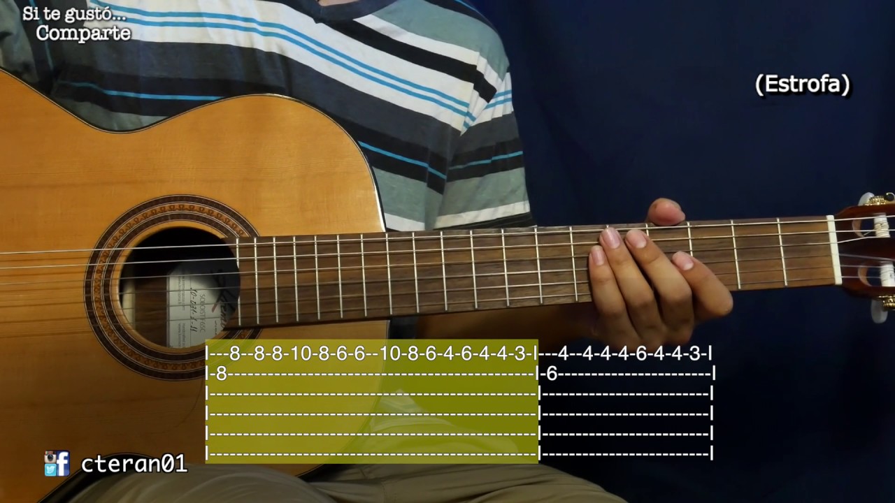 Angelitos Negros - Los 3 del Rio/Milonga Argentina Tutorial en Guitarra