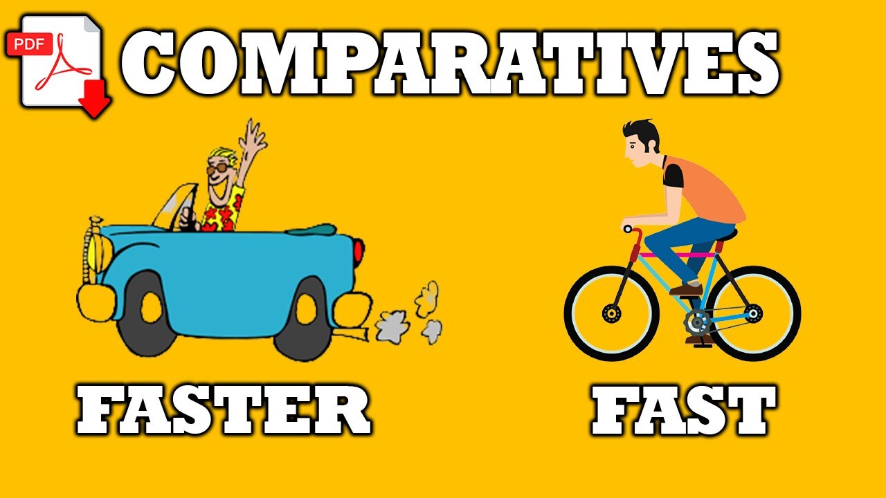 ADJECTIVES - comparatives - exercises - Fill in the blanks - Easy English Lesson