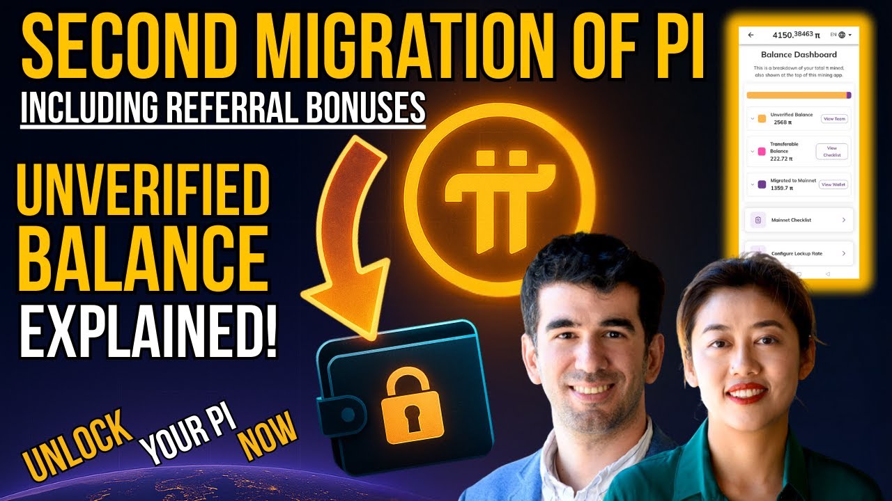 🔴LIVE: SECOND MIGRATION OF PI including REFERRAL BONUSES! 😱 Pi Network Unverified Balance Explained!