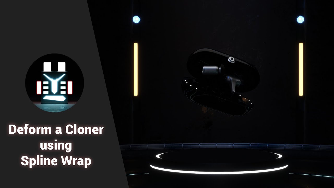 How to deform a Cloner using Spline wrap deformer in Cinema 4d