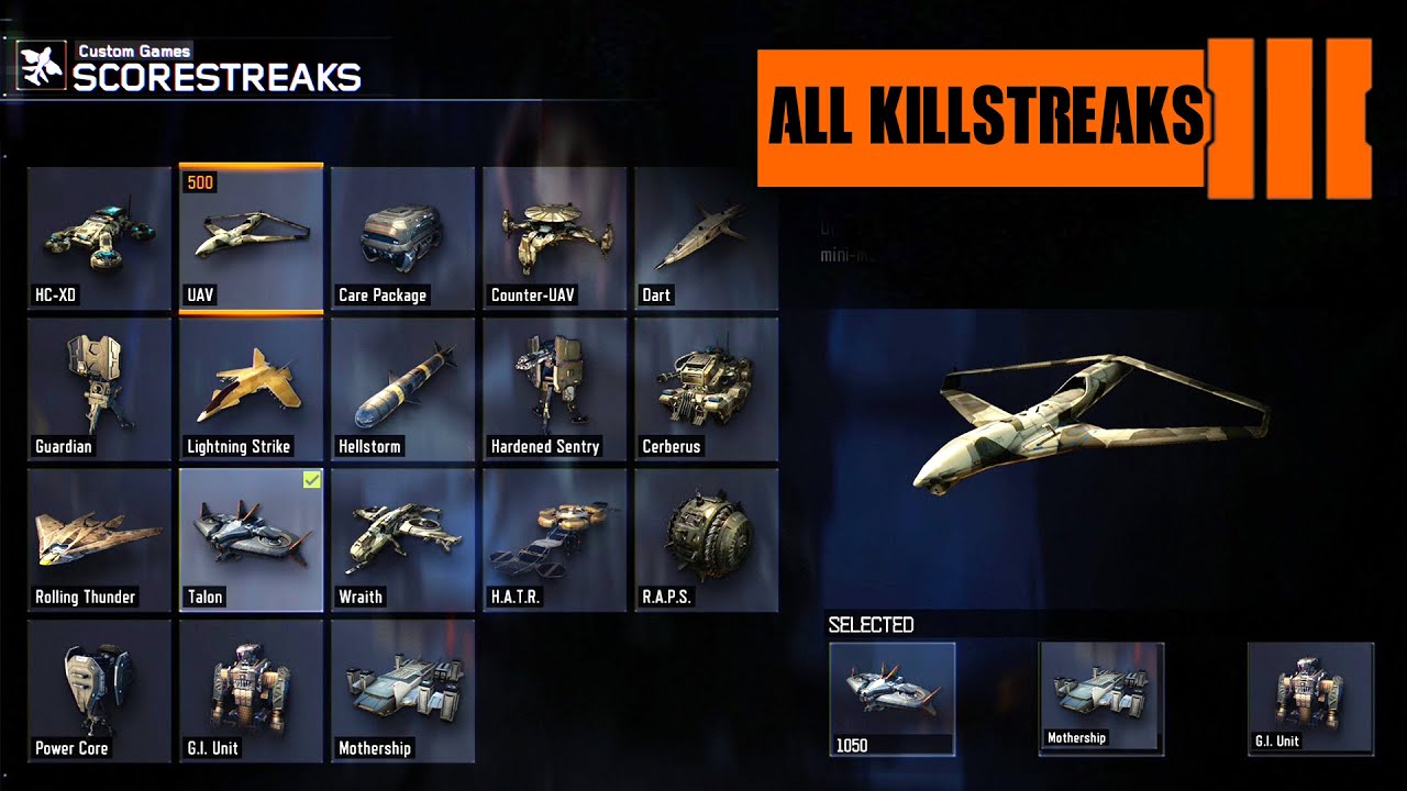 Call of Duty: Black Ops 3 - All Scorestreaks with GAMEPLAY (Showcase) KILLSTREAKS