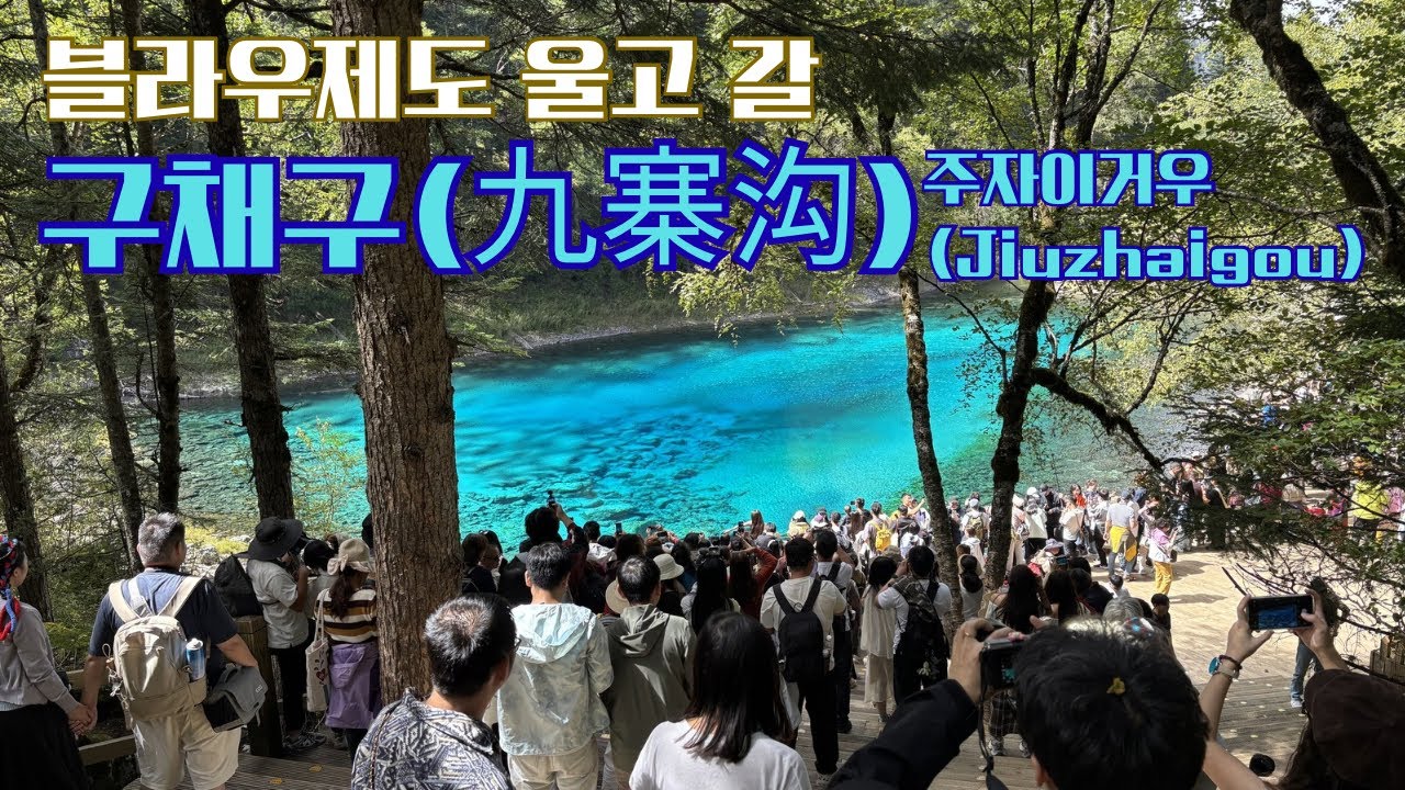 중국 쓰촨성의 대표 관광지 구채구(九寨沟)(주자이거우(Jiuzhaigou)), 세상 신기한 물빛으로 가는 곳마다 놀라움의 연속입니다.