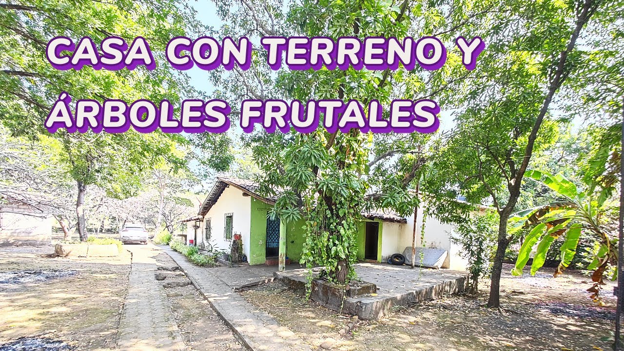 Se Vende Terreno con casa y árboles frutales cerca de Centro Comercial $180,000 Tel +503 7299-8557
