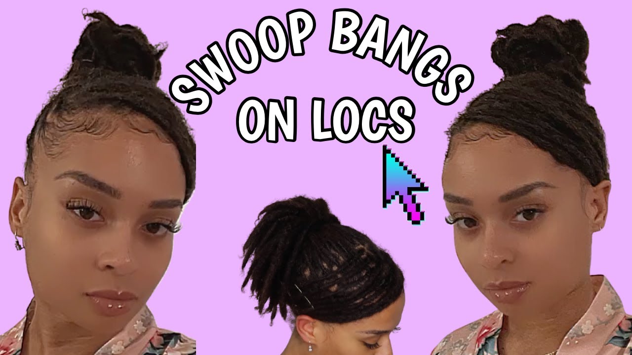 SWOOP BANGS on Locs | Detailed Tutorial | Loctorial