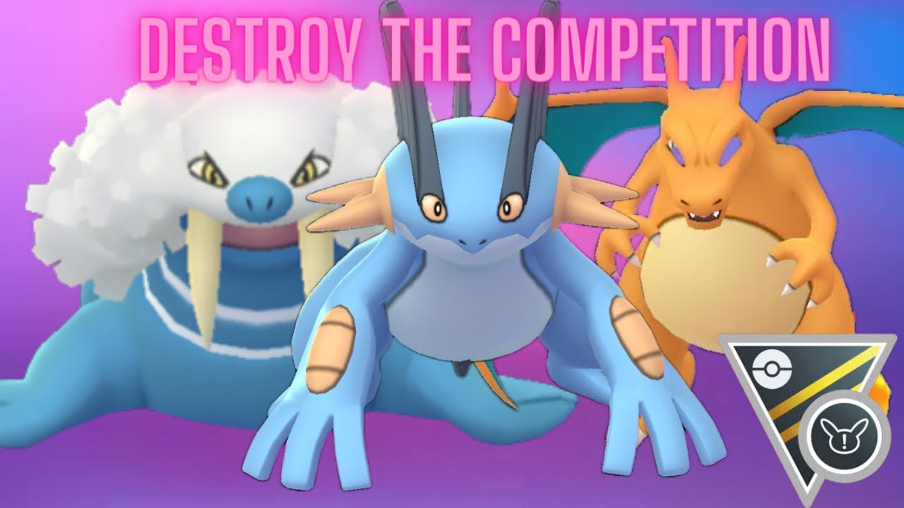 Destroy the competition with the powerful swampert/walrein/charizard team!