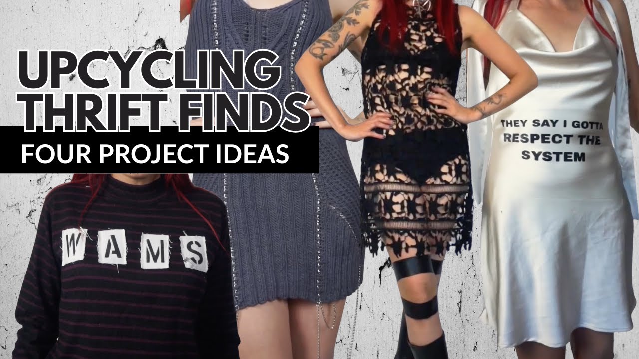 UPCYCLING / DIY THRIFT STORE CLOTHES- alternative fashion