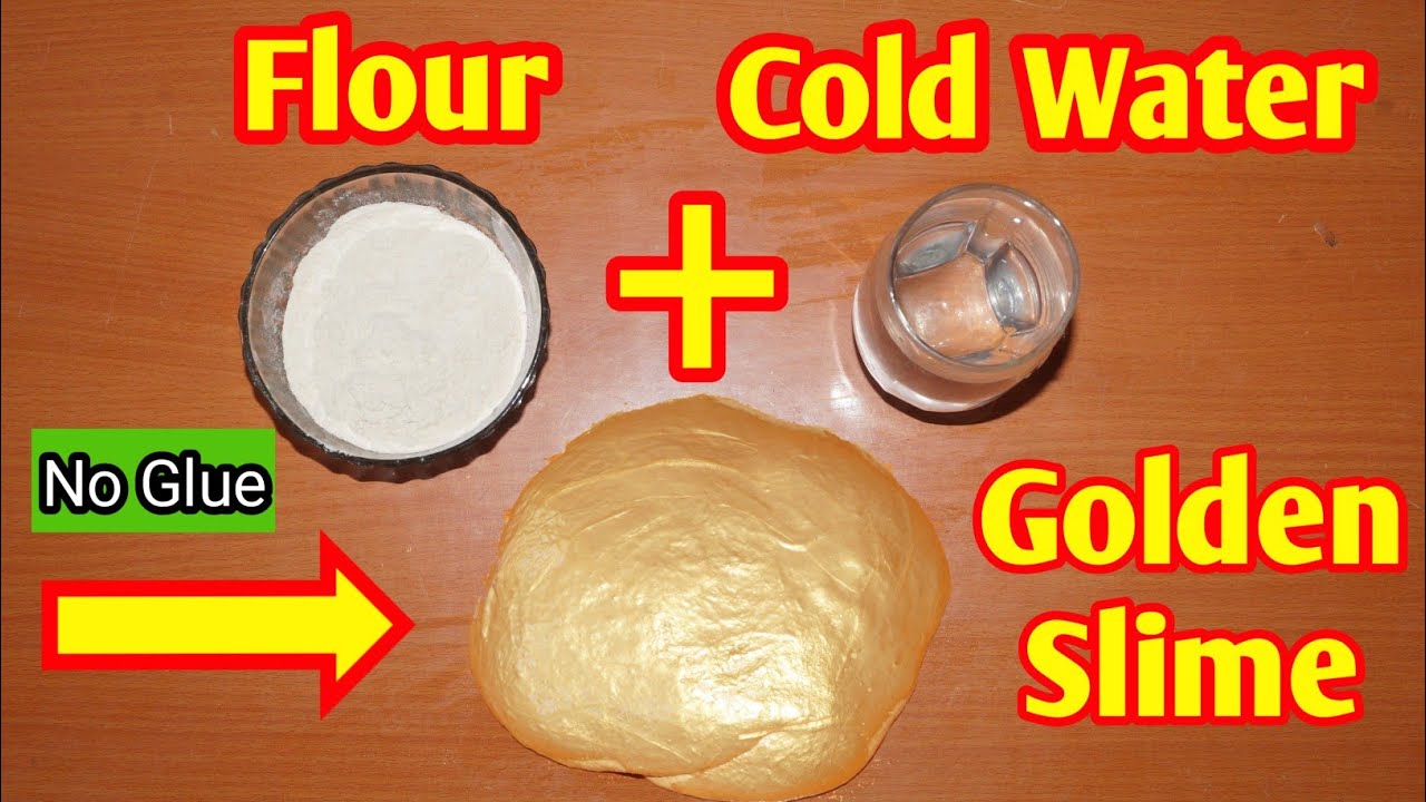 How To Make Slime With Flour and Cold Water!! DIY Slime Without Glue or Borax