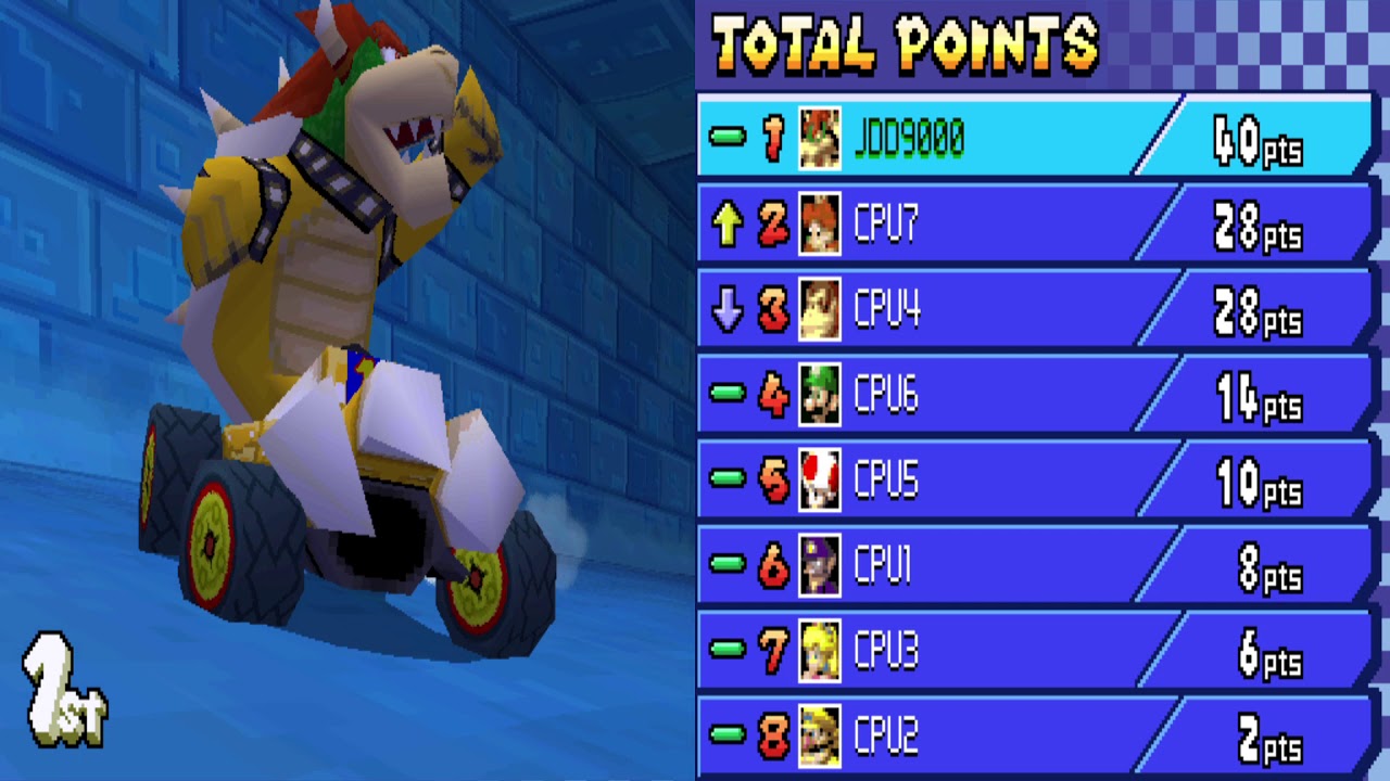 Mario Kart DS VS Mode All 32 Races 150cc!