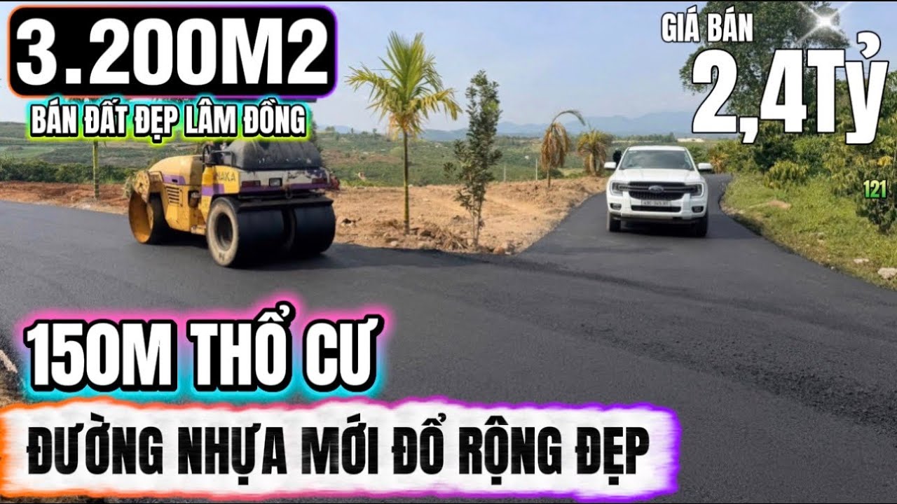🔴Bán đất đẹp lâm đồng hơn 3200m2 đường nhựa mới view đẹp 150m thổ cư Lh 0379 590 939