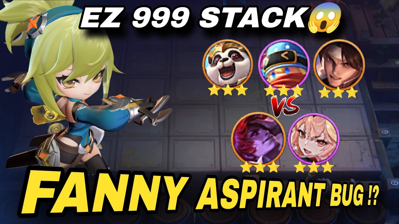 Fanny META or BUG?! 😱 EZ 999 Aspirant Stack | Magic Chess Go Go Combo Terkuat