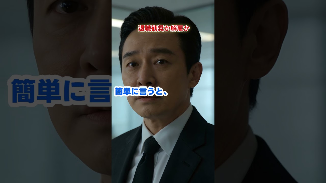 退職勧奨か解雇か #shorts