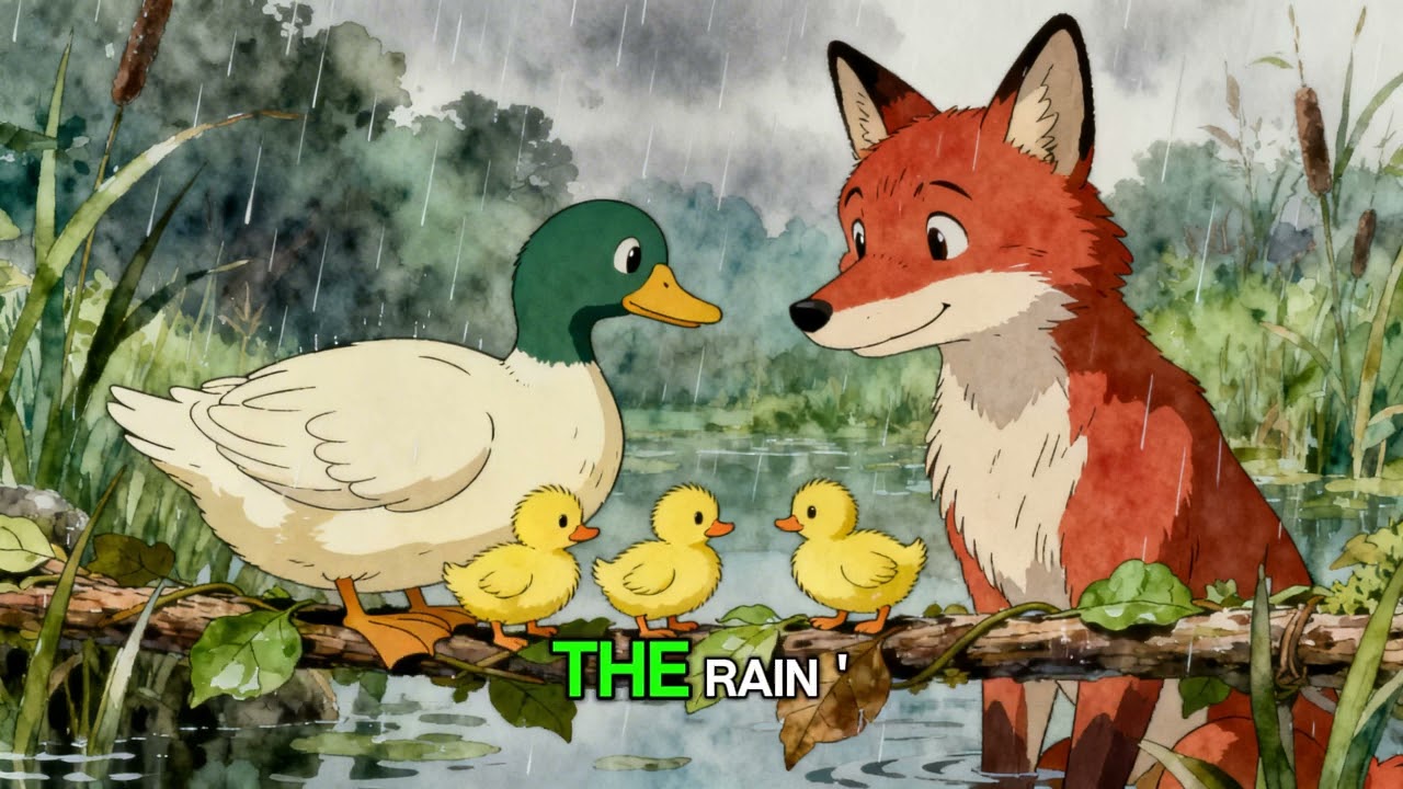 The Little Fox Who Loves Rain! 🌧️🦊