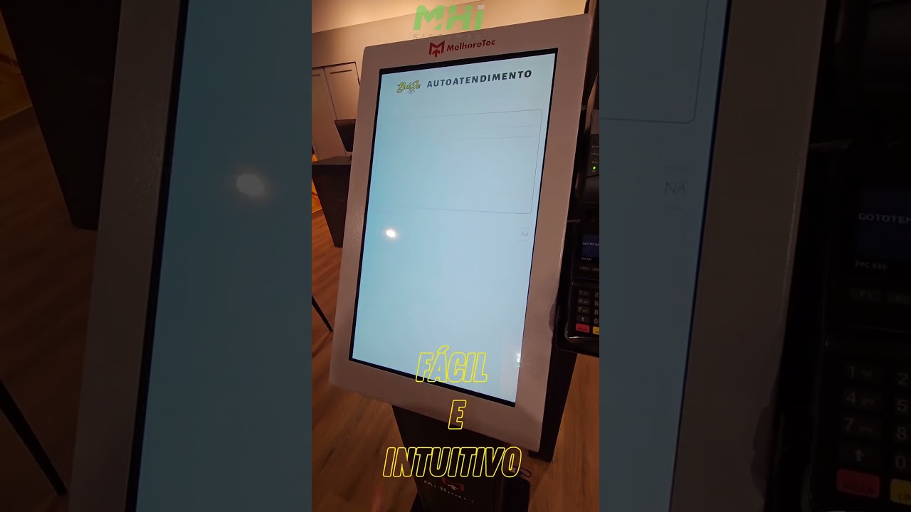 Totem de autoatendimento para restaurante integrado com o sistema Totvs Food