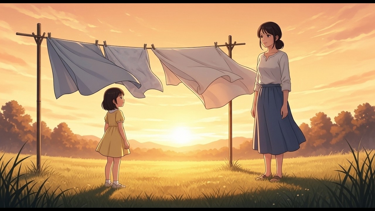 Laundry Day by the River | Cozy Ghibli-Inspired Countryside Story