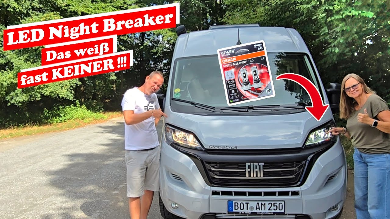 Hiobsbotschaft 😱 Und Einbau neueste LED Night Breaker Speed - Fiat Ducato 8 - Wohnmobil Kastenwagen