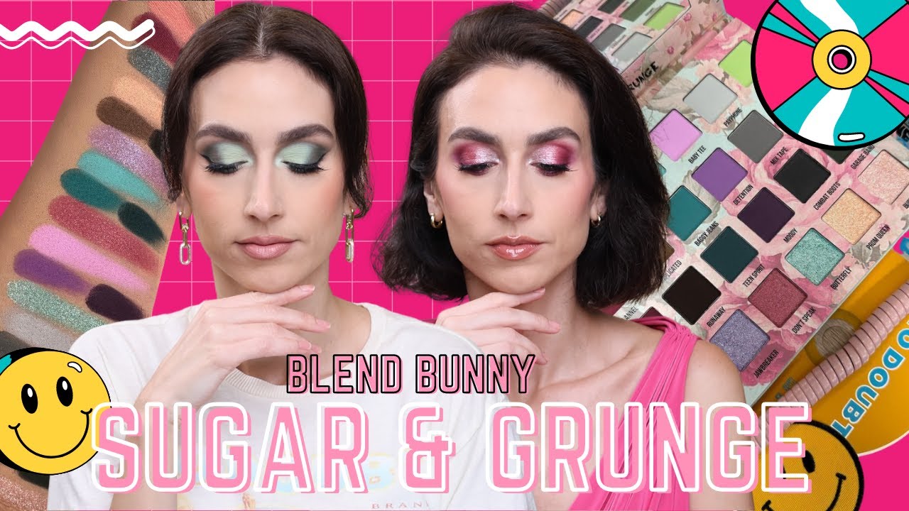 BLEND BUNNY SUGAR & GRUNGE! | 2 Looks, Swatches & Close Ups!