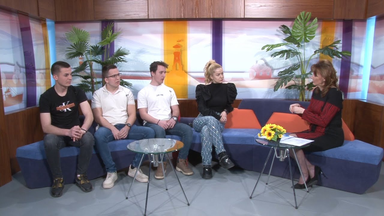 Senka Stojanović i učenici Mašinske škole Pančevo,gosti emisije 