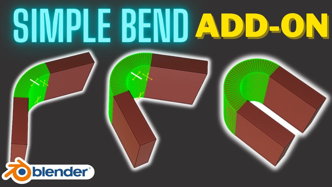 Секреты надстройки Simple Bend в Blender