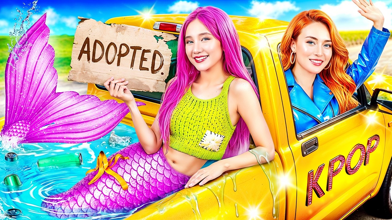 Семья K-pop Удочерила Русалку! Приемная Сестра Меня Не Любит!