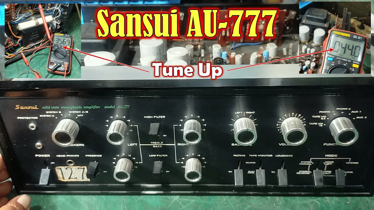 Sansui Solid State Stereophonic Amplifier Model AU777