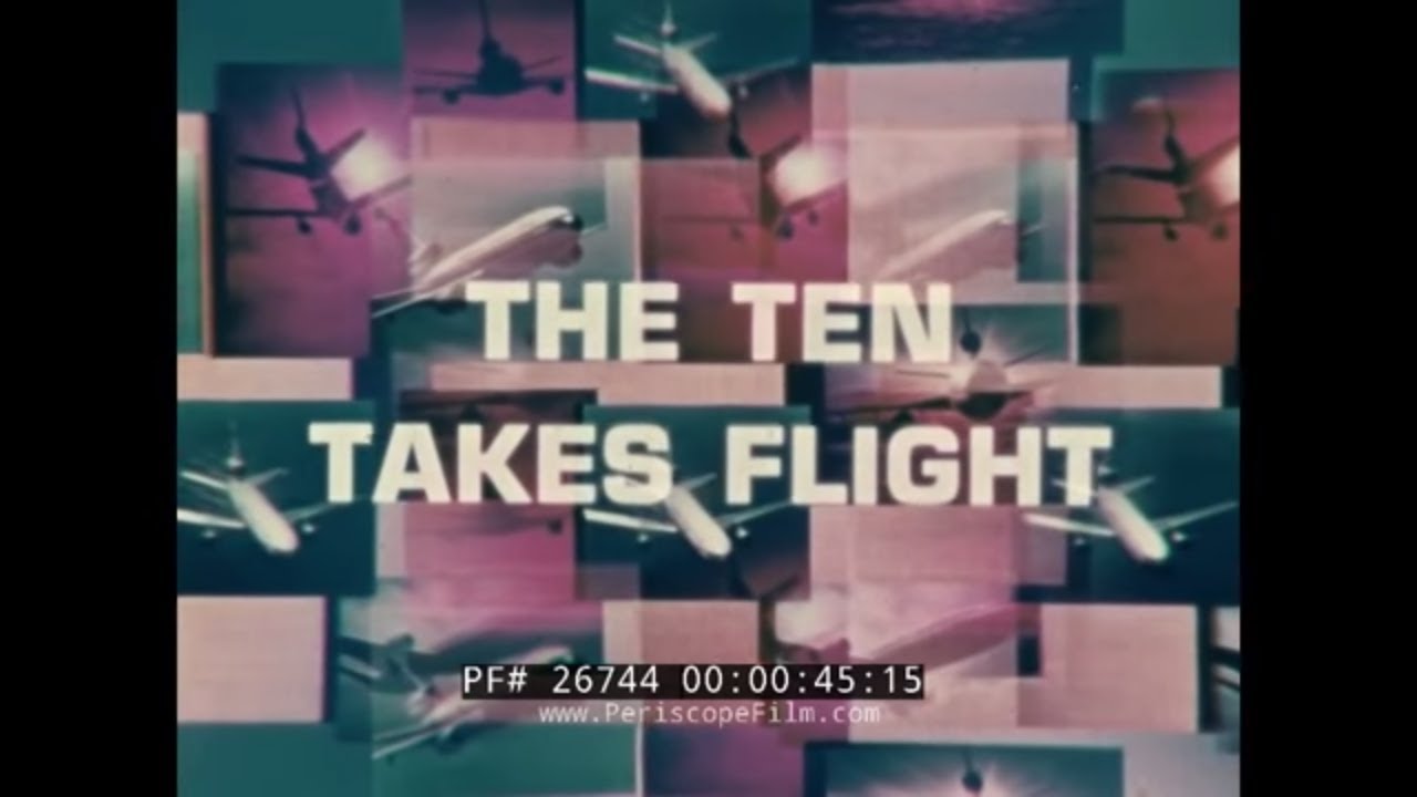 FIRST FLIGHT OF THE DC-10   MCDONNELL DOUGLAS WIDEBODY JET INTRODUCTION FILM  26744
