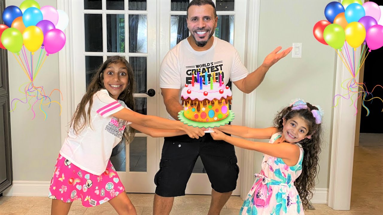 Deema and Sally prepared a Surprise happy birthday Cake