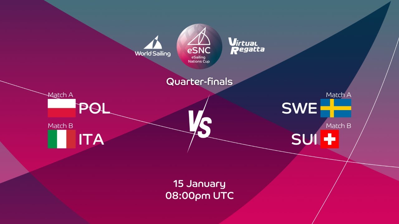 Quater-finals: Poland vs Sweden & Italy vs Switzerland | eSailing Nations Cup 2025