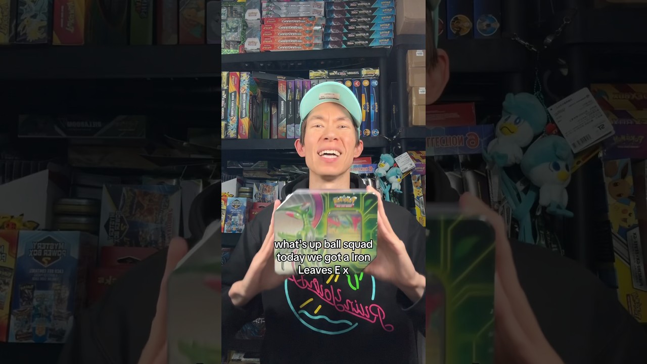 What&rsquo;s Inside an Iron Leaves ex Paradox Clash Tin?! #pokemon