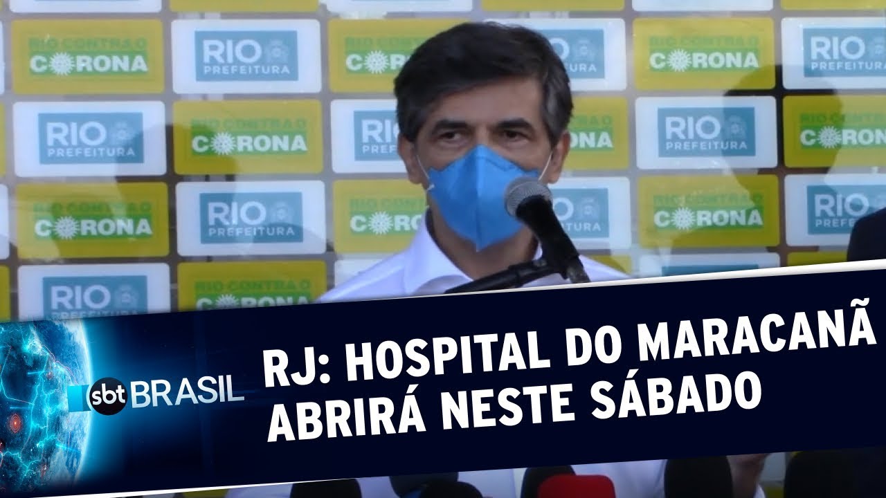 RJ: Hospital de campanha do Maracanã será inaugurado neste sábado (09) | SBT Brasil (08/05/20)