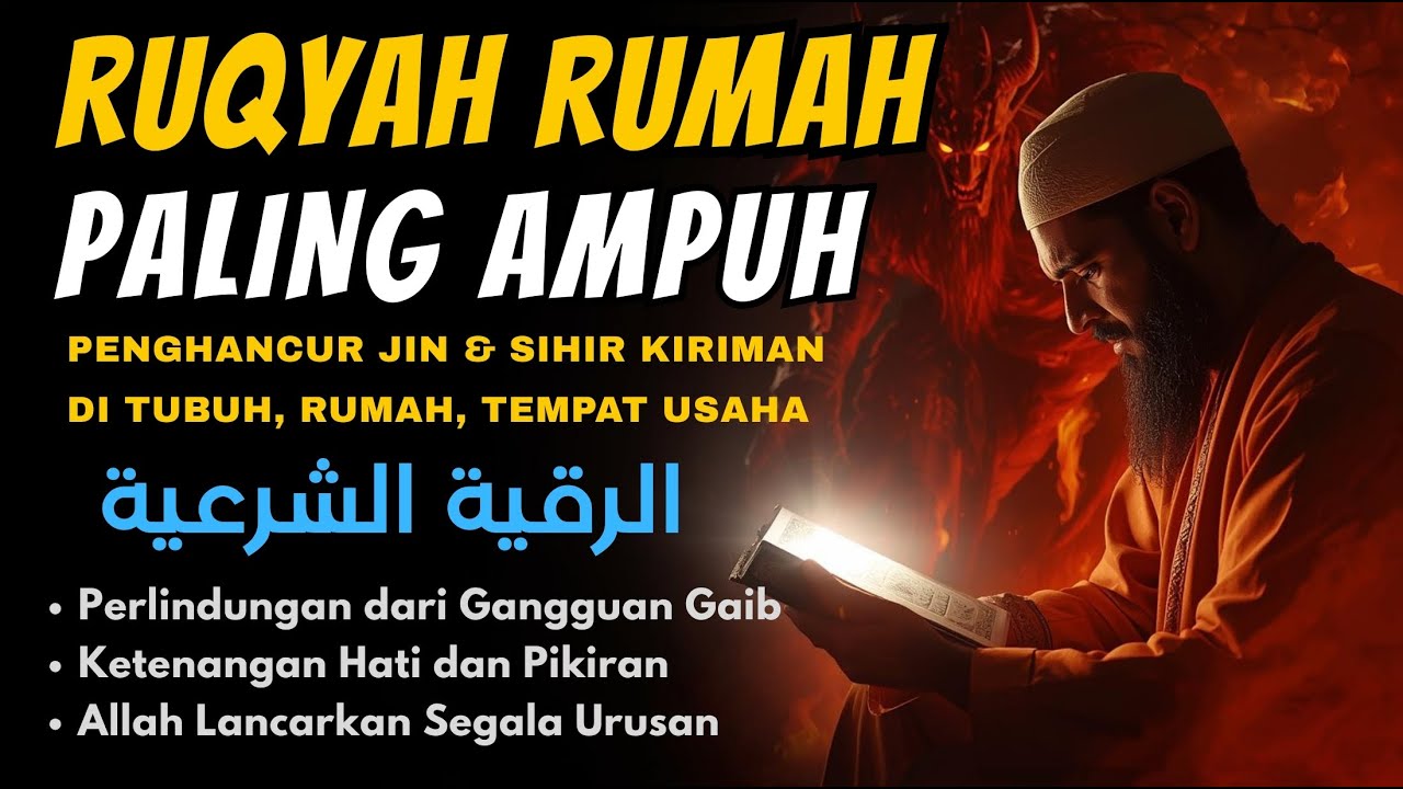 POWERFUL RUQYAH ‼️ RUQYAH RUMAH PENGUSIR JIN, SETAN & SIHIR DI RUMAH & TUBUH - PENENANG HATI FIKIRAN
