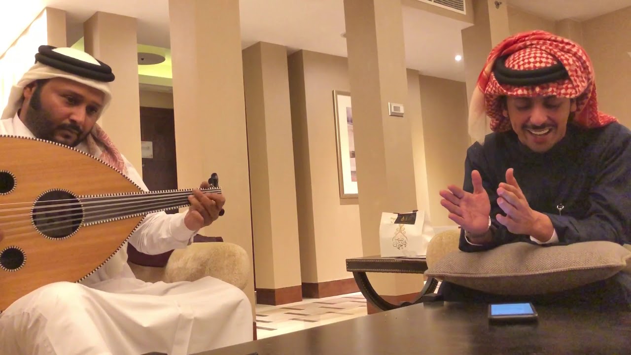 الشاعر محمد النمران و عندليب قطر راشد المري لحن (جديد ياخليفه بن حمد بلغ القايد تميم)
