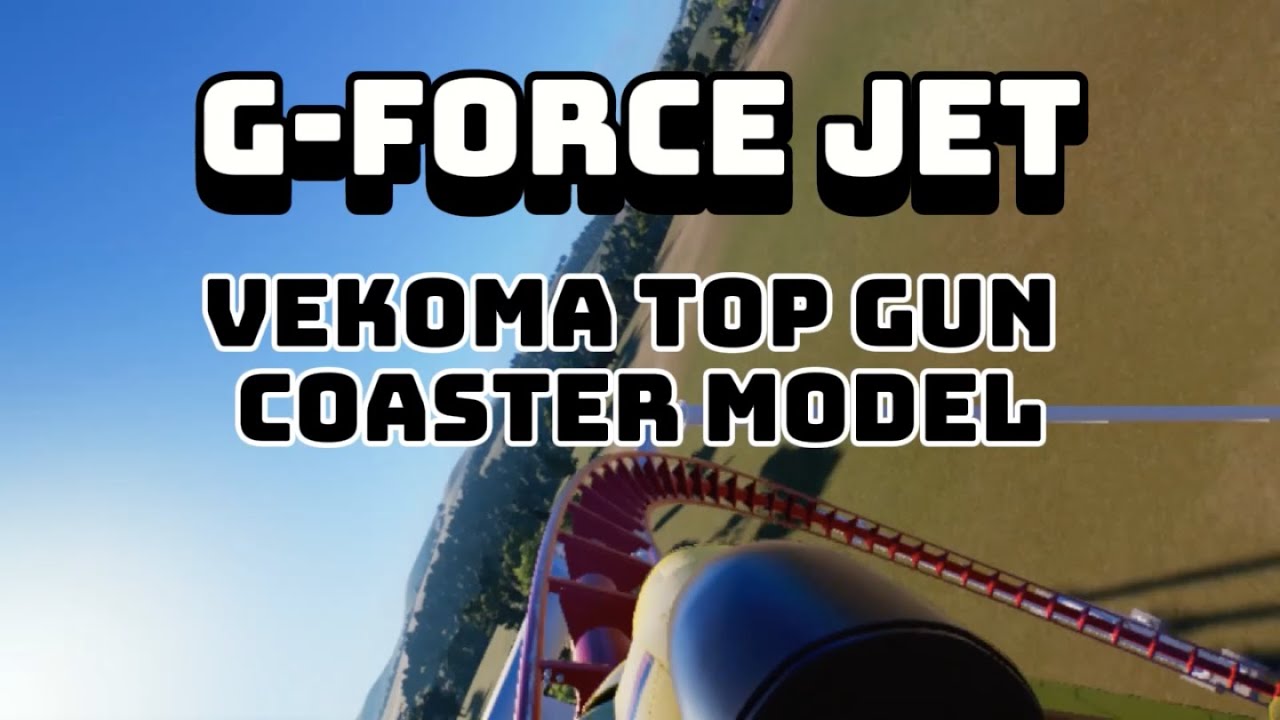 G-force Jet Roller Coaster, Created with Planet Coaster 2, a Custom Vekoma Top Gun high speed layout