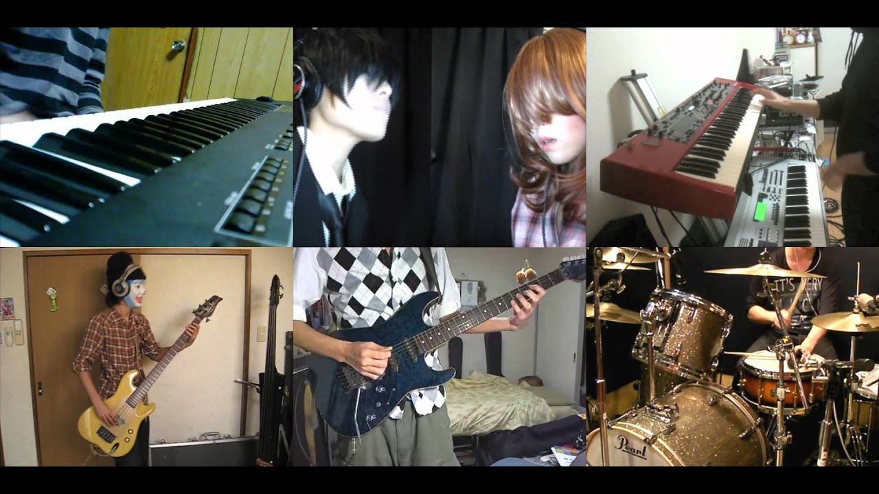 [HD]nichijou OP [Hyadain no Kakakata☆Kataomoi-C] Band cover