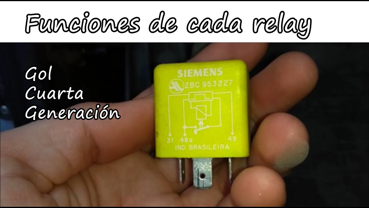 Relays, relé, relevador del Gol funciones de cada uno/ colores códigos