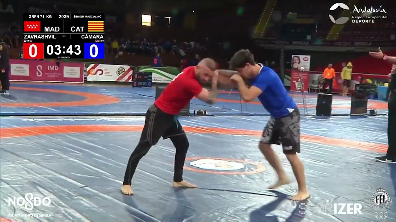 Mat 2 - GRP - 71kg - ZAVRASHVILI, MIKHEIL (MAD) vs CÁMARA DOMINGUEZ, IKER (CAT)
