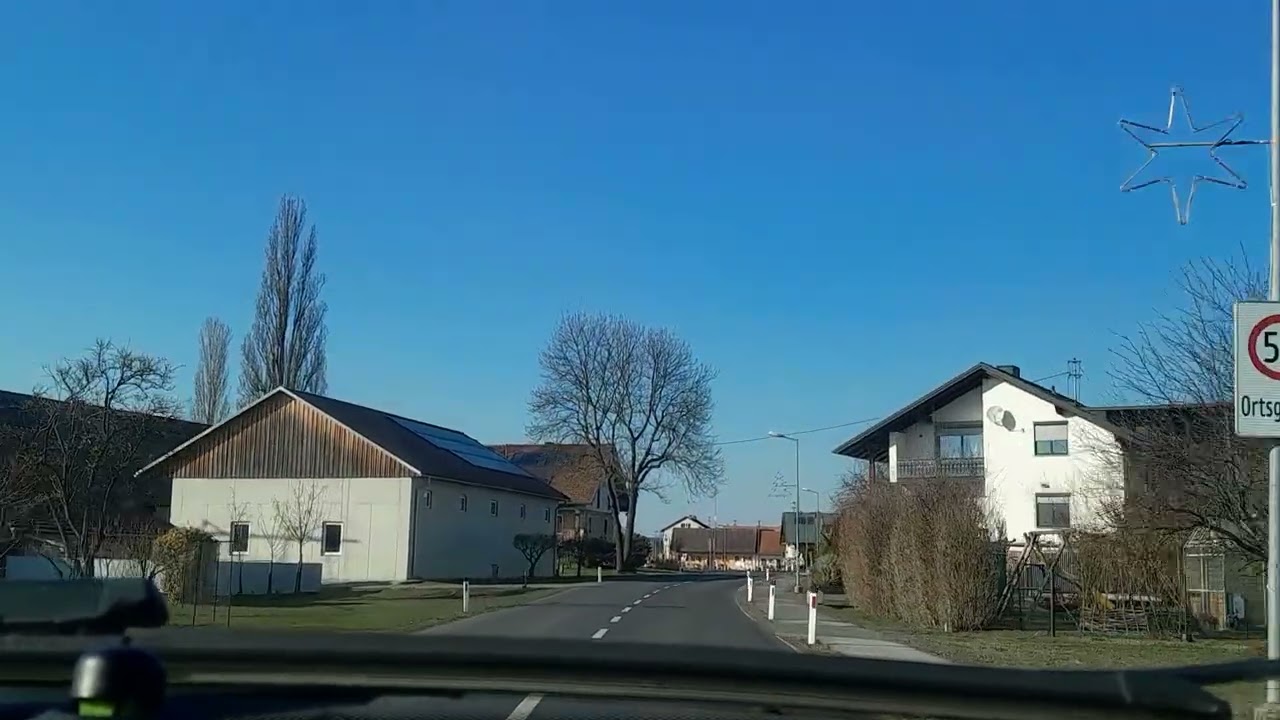 Hart bei Straden, Autofahrt, Bezirk Südoststeiermark, Austria 