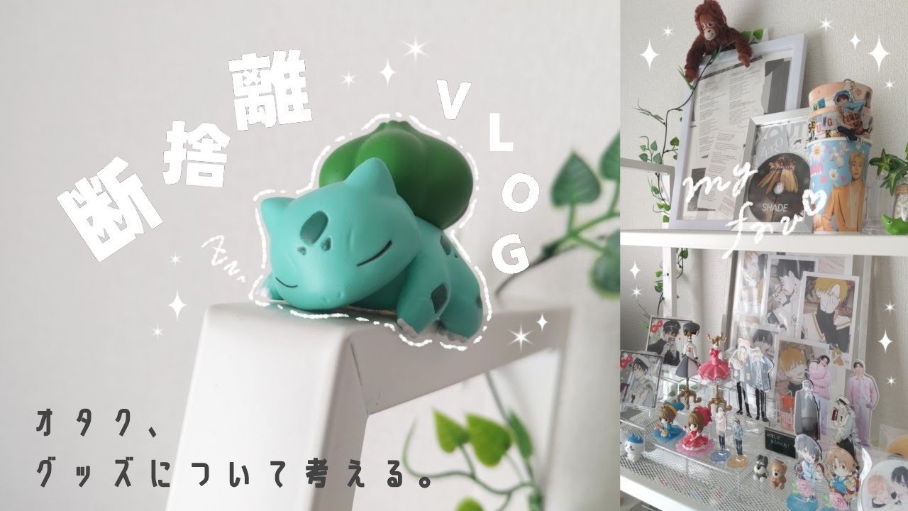 【VLOG】雑食アイドルオタク、グッズについて考える。〜断捨離のすすめ オタク遍歴も添えて〜