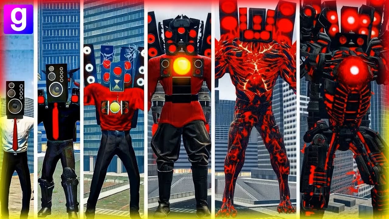 SIZE COMPARISON SPEAKERMAN TITAN VS 1-78 SKIBIDI TOILET BOSSES IN GARRY'S MOD! - WHO WILL WIN?
