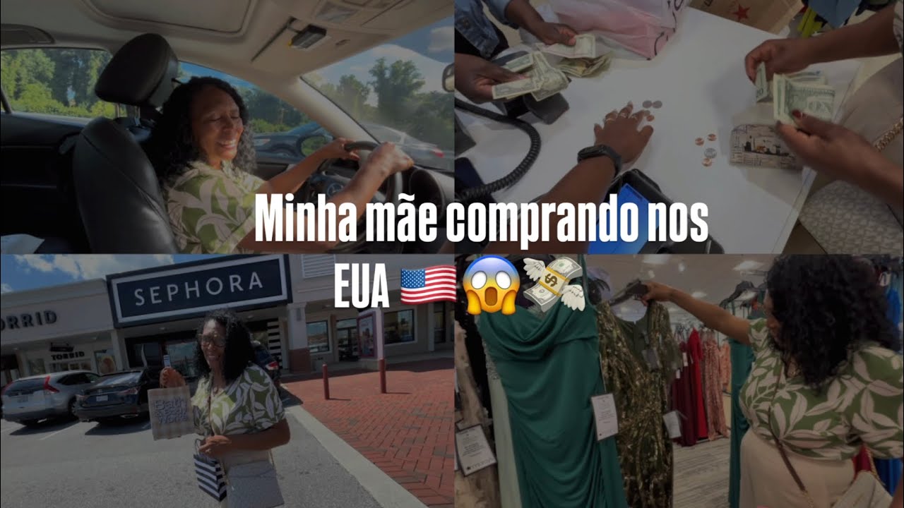 UM DIA DE COMPRAS COM MINHA MÃE NOS EUA🇺🇸| mostrei os valores 👀💸