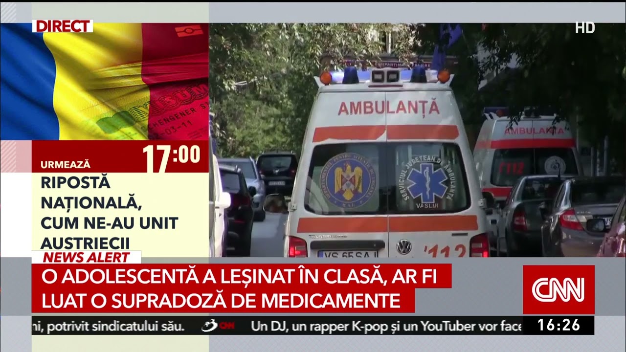 O adolescentă de 16 ani a leșinat &icirc;n sala de clasă. S-a &icirc;nt&acirc;mplat la Vaslui