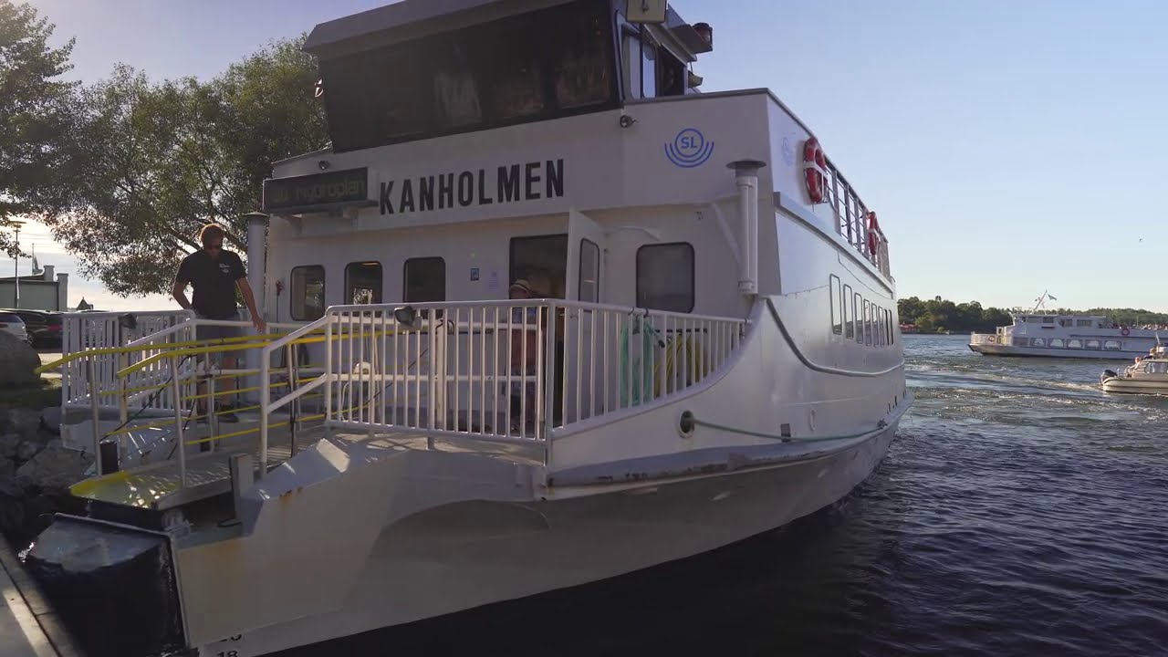Sweden, boat 80 ride from Finnboda Hamn to Nacka Strand